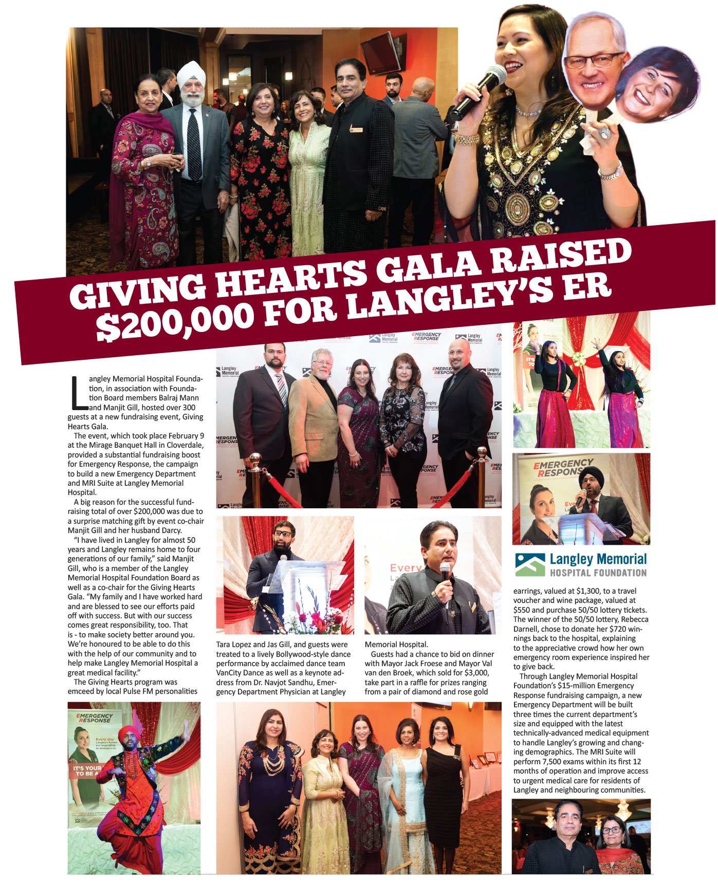 GIVING HEARTS GALA RAISED $200,000 FOR LANGLEY’S