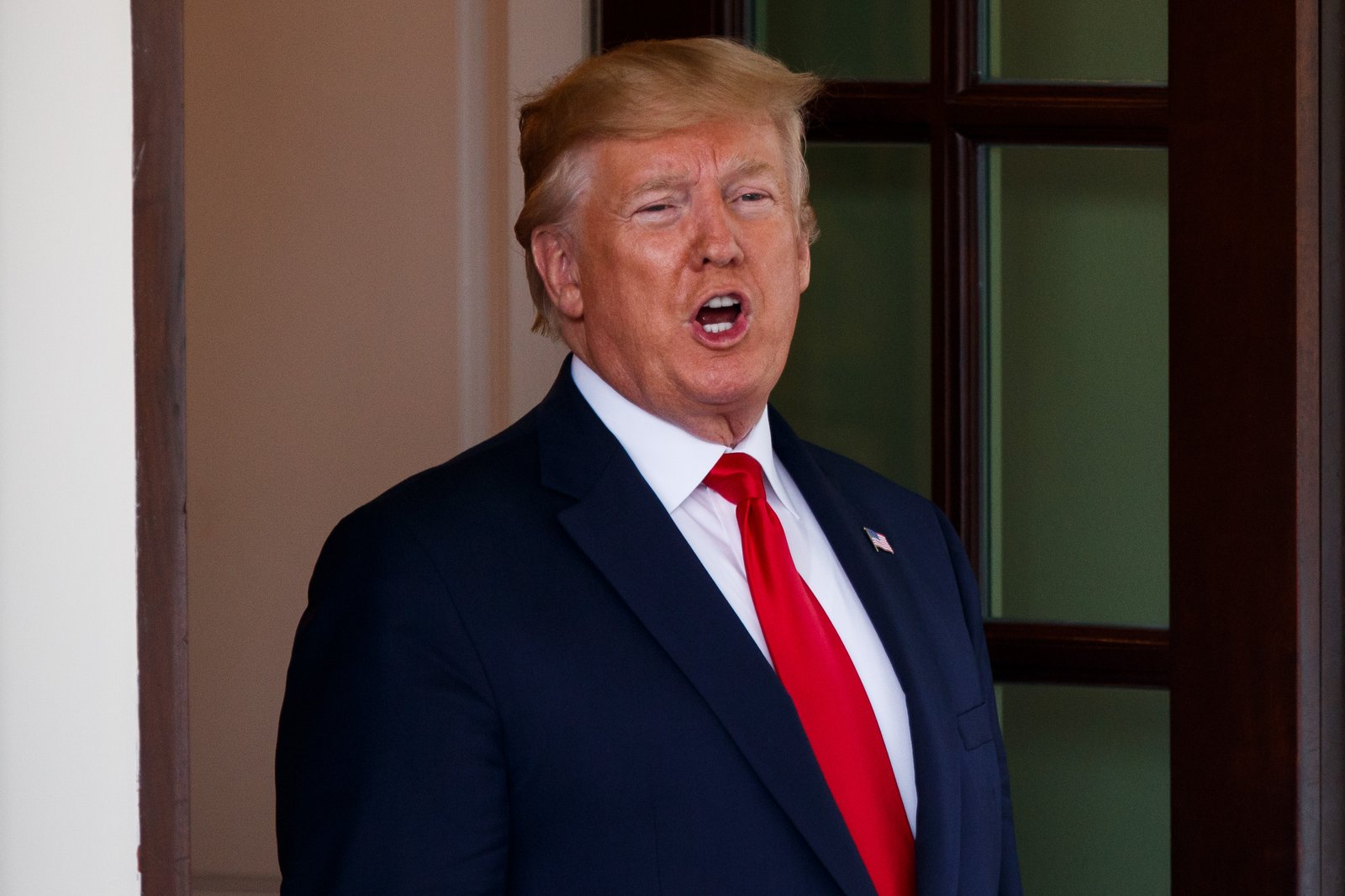Trump says US warship destroyed Iranian drone; Tehran denies