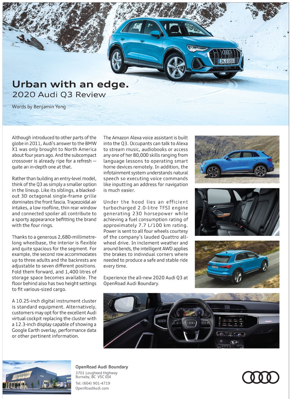 Urban with an edge 2020 Audi Q3 Review