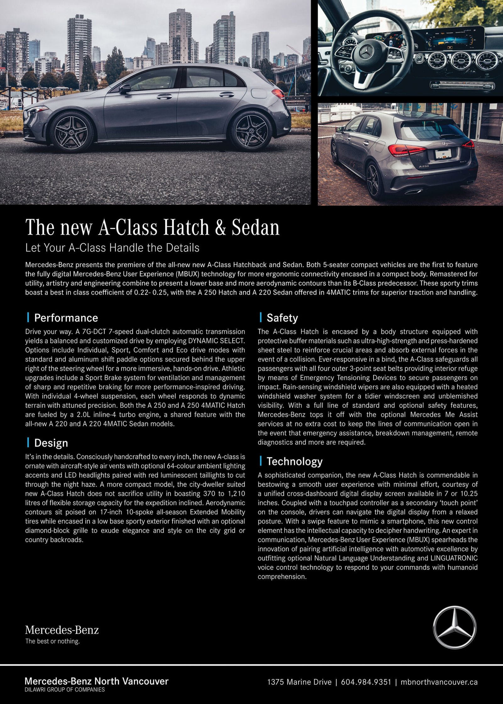 The new A-Class Hatch & Sedan