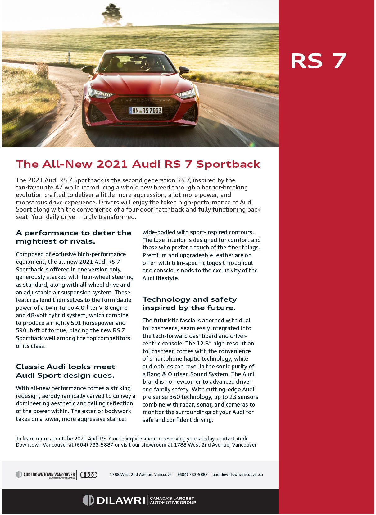 The All-New 2021 Audi RS 7 Sportback