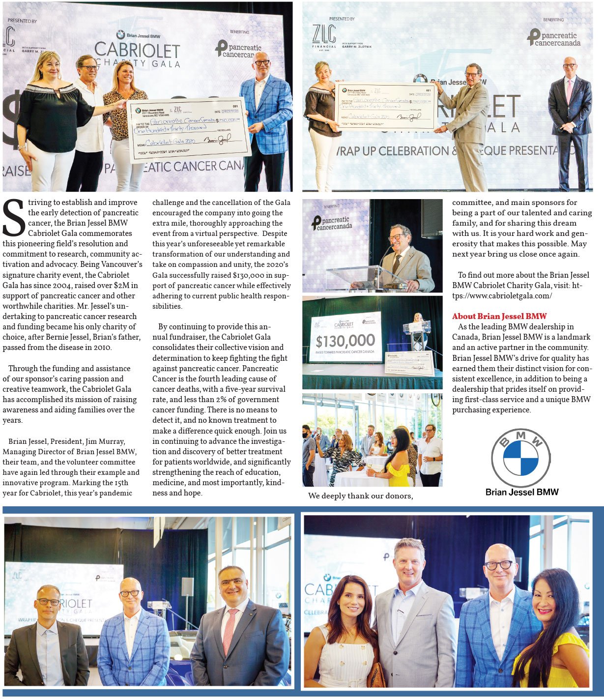THE VIRTUAL GLAMOUR OF THE 15TH BRIAN JESSEL BMW CABRIOLET CHARITY GALA