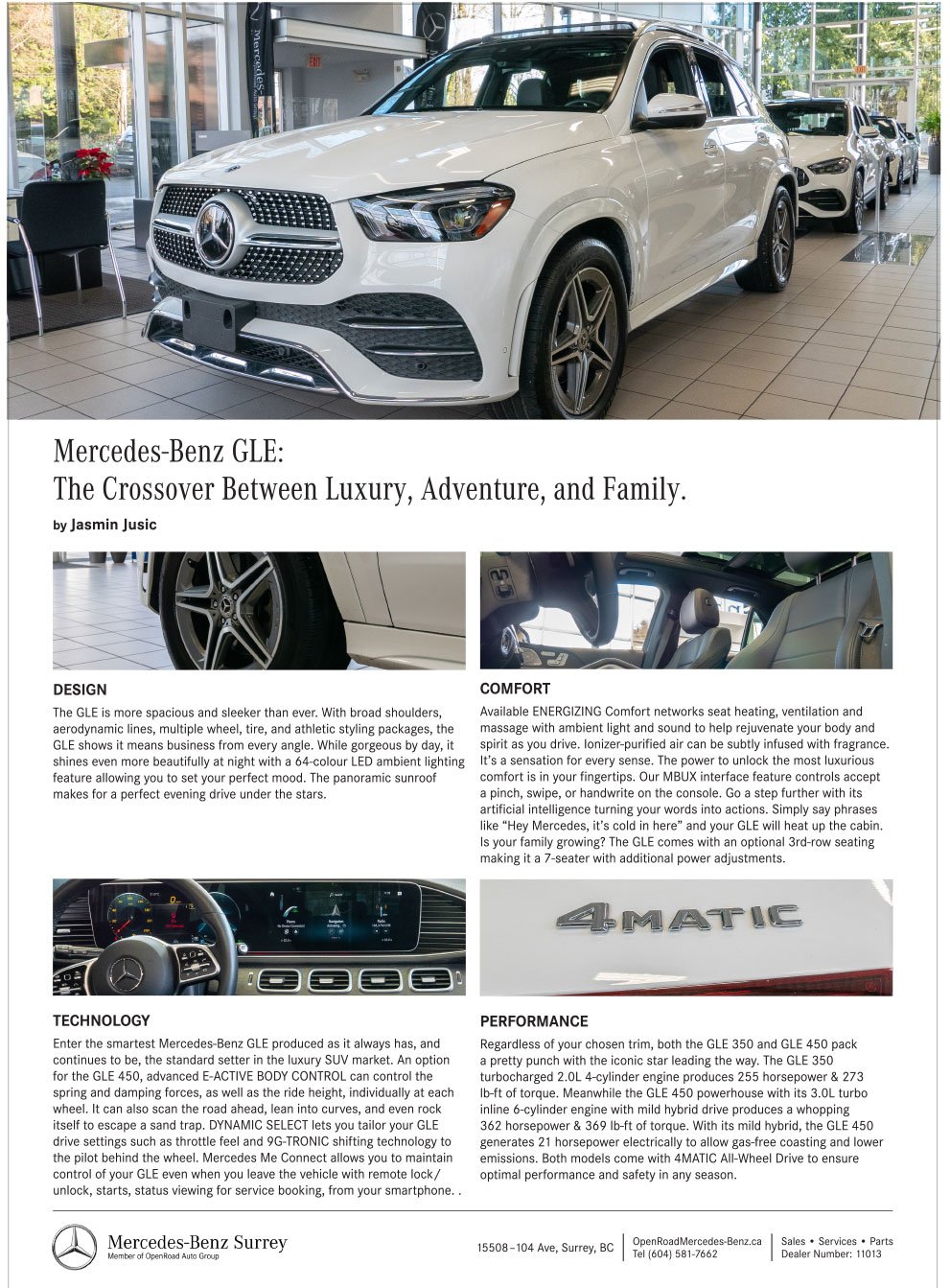 Mercedes-Benz GLE: The Crossover Between Luxury, Adventure, and Family