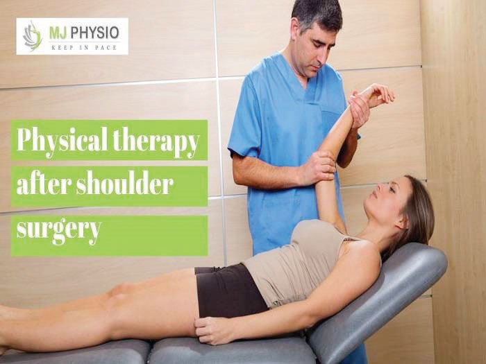 Physical therapy after shoulder surgery
