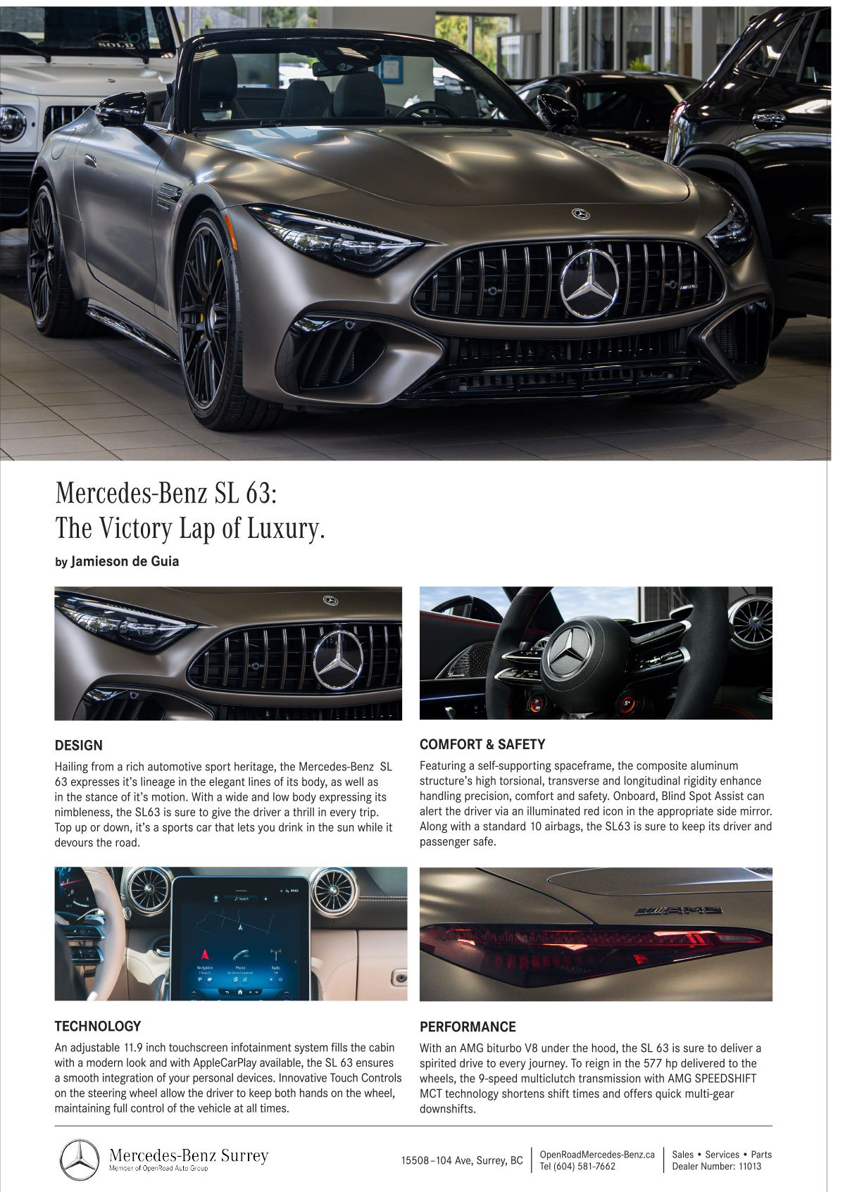 Mercedes-Benz SL 63: The Victory Lap of Luxury