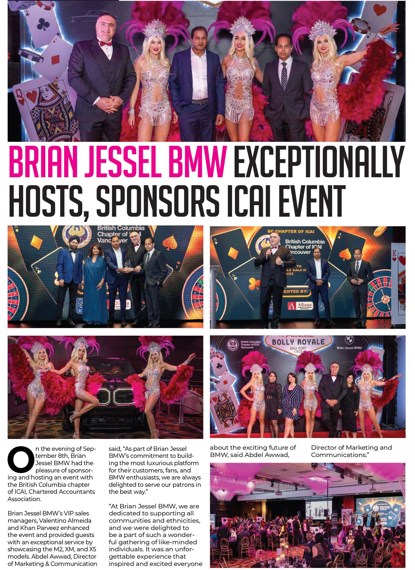 Brian Jessel BMW exceptionally hosts, sponsors ICAI event