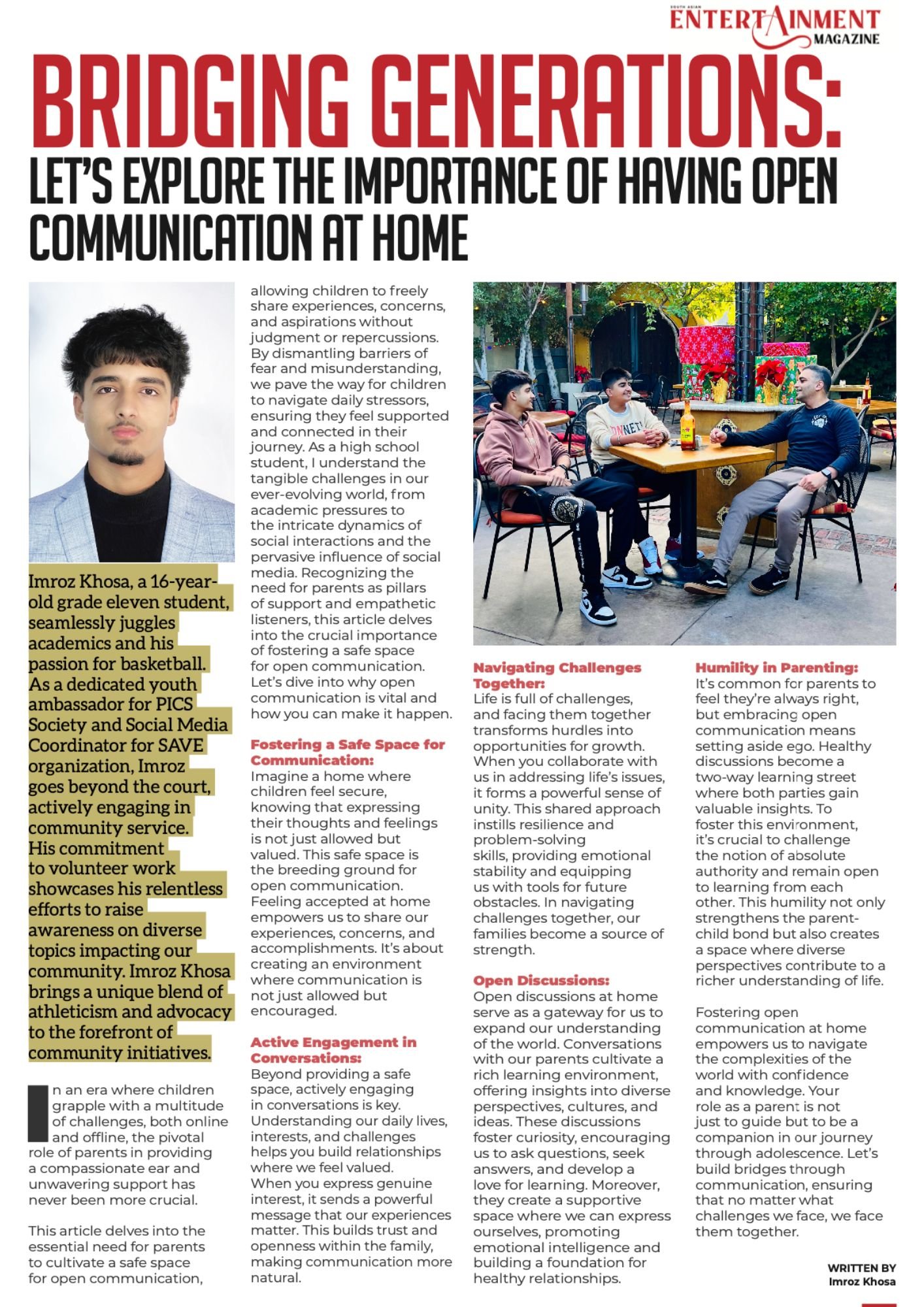 BRIDGING GENERATIONS: LET'S EXPLORE THE IMPORTANCE OF HAVING OPEN COMMUNICATION AT HOME
