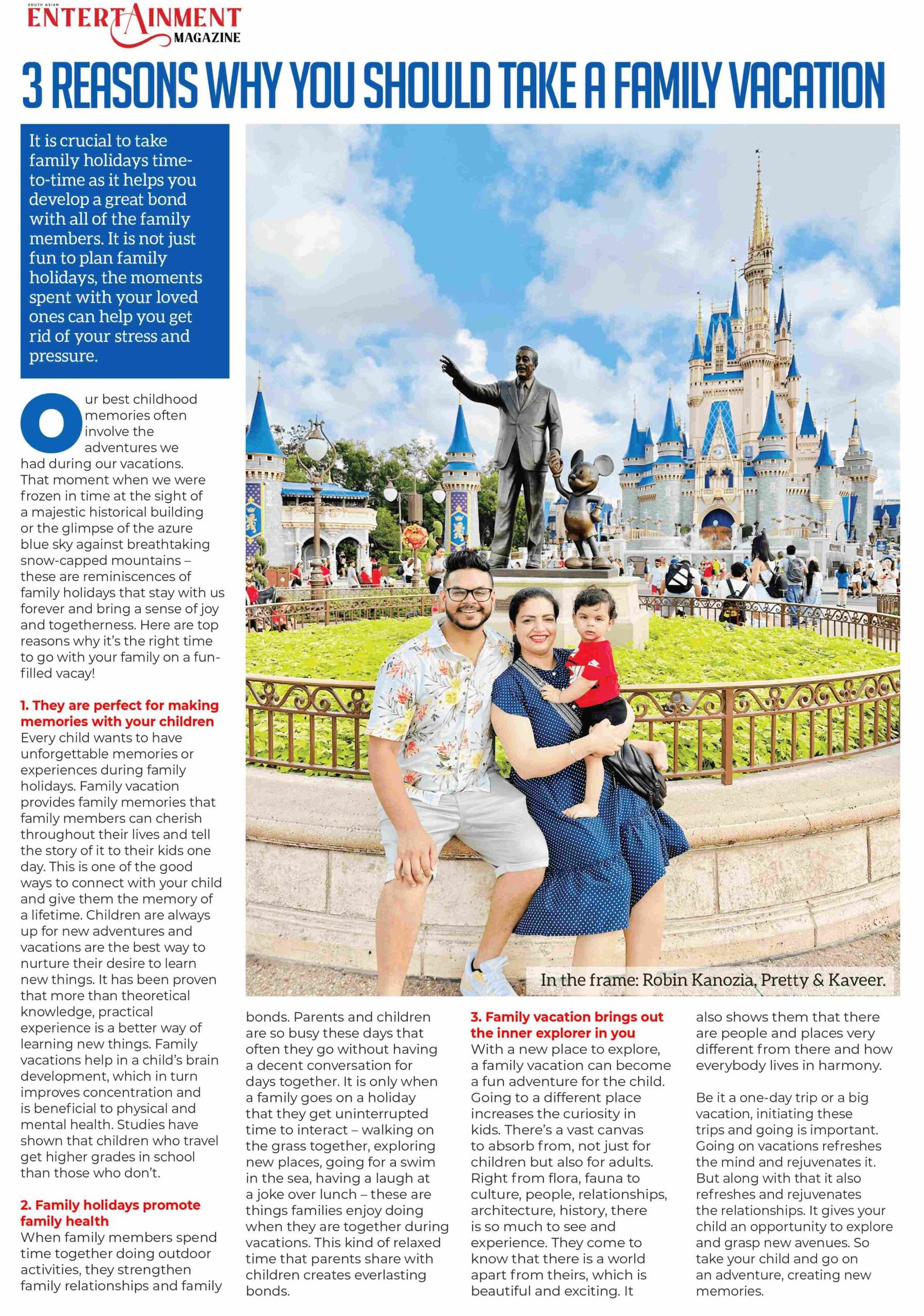 3 REASONS WHY YOU SHOULD TAKE A FAMILY VACATION