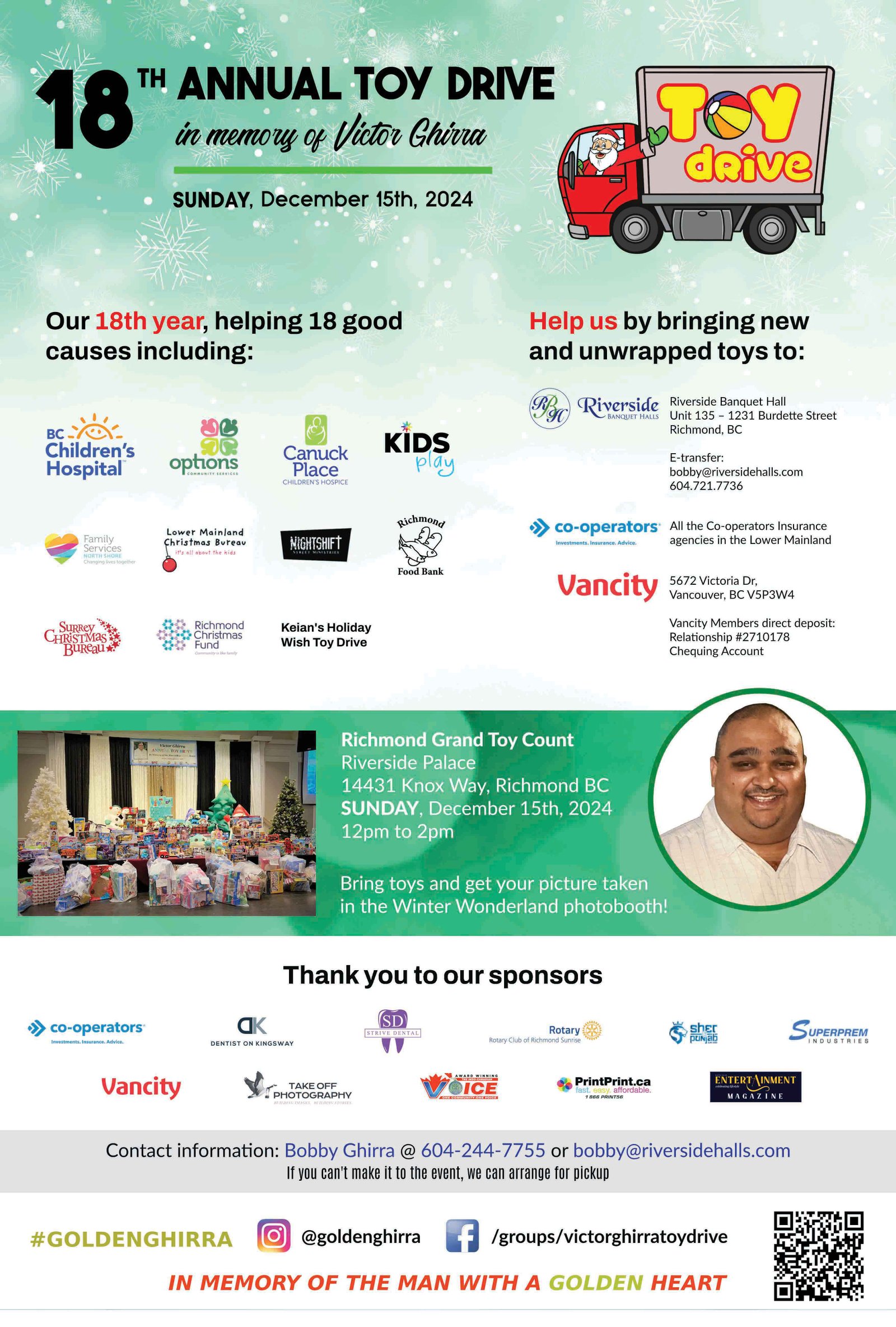 18th annual Victor Ghirra toy drive honors a legacy of kindness this holiday season