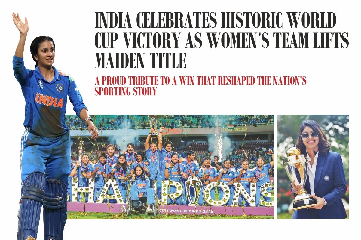 India celebrates historic world cup victory as women's team lifts MAIDEN title