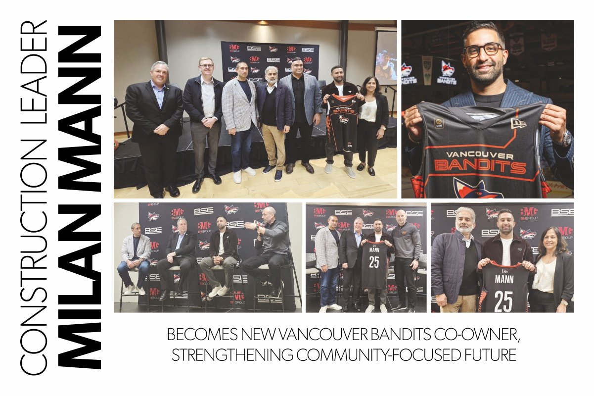 Construction leader Milan Mann becomes new Vancouver bandits co-owner, strengthening community-focused future